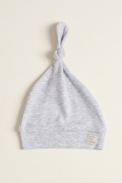 lilico Unisex Baby Interlock Knotted 100% Cotton with My Friends Beanie Hat 0...
