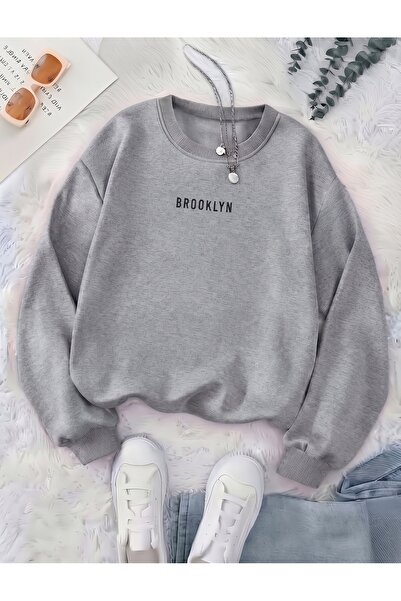 one button Hanorac unisex pentru bărbați/femei, cu imprimeu Mini Brooklyn, cu...