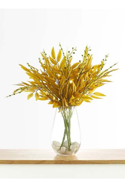 Generic Jasmine Leaves 3pc Bunch – Yellow | 32cm Artificial Leaves Bunch | Fi...