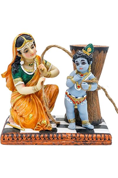 Generic Maa Yashoda Binding Krishna Murti - Divine 5.1" Hindu God Lord Krishn...