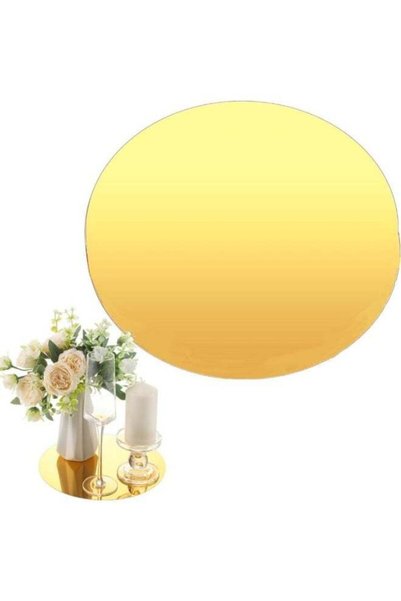 Generic Round Wedding Mirror Tray, Party Mirror Tray Wedding Tabletop Candle ...