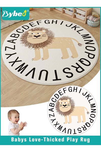 Generic Round Rug for Baby, Kids Play Mat, Toddlers Crawling Cushion for Boys...