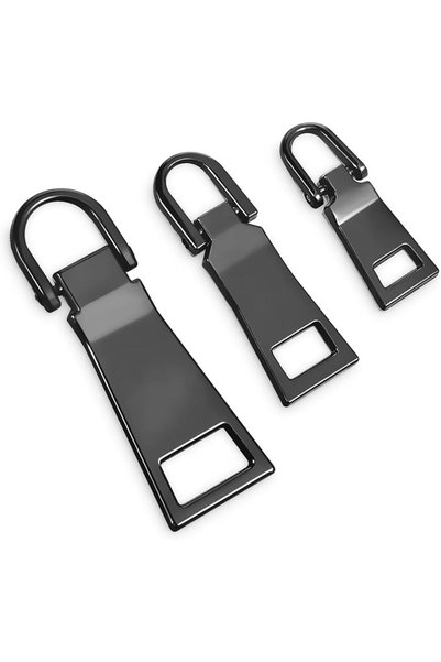 QfwdfcTrenz 3pcs Grey Zipper Pull Replacement Zipper Repair Zippers Tab Repai...