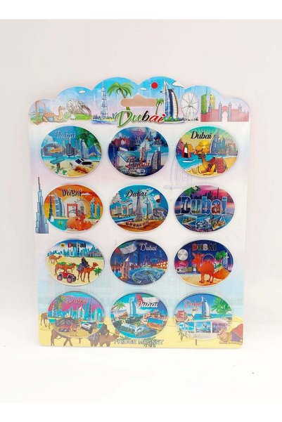 Generic AKDC Dubai Decor Magnet 12Pcs