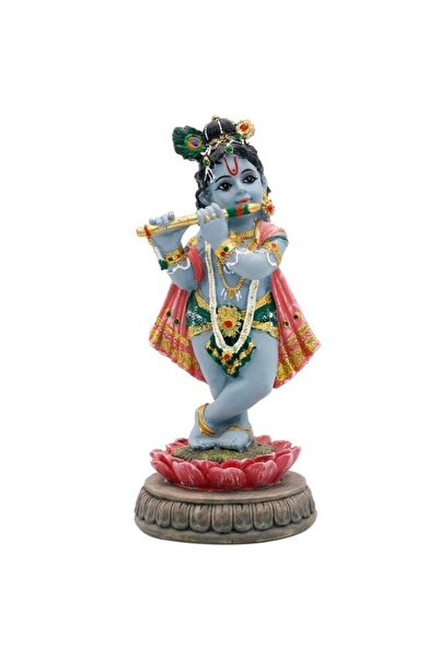 Generic alikiki Hindu Krishna Idol Statue - 5.7”H Indian God Lord Krishna on ...