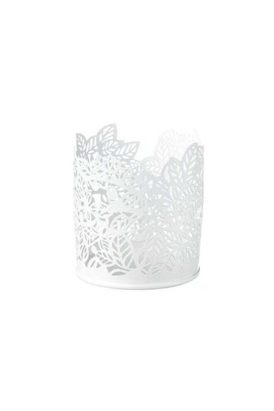 Generic Tealight holder, white, 8 cm