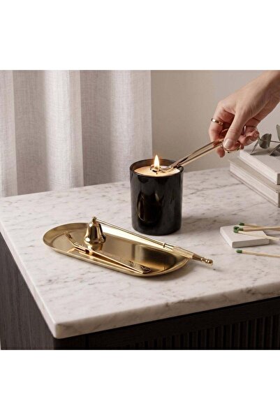 Generic Aura Metal 4-Piece Candle Tool Set - Gold