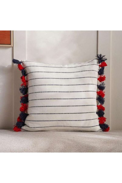 Generic Cobo Cushion Cover With Tassels 45X45Cm - Navy - 123PNF9900169