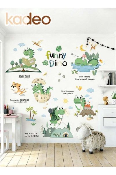 Generic Dinosaur Wall Decals, Waterproof, PVC Material Wallpaper, Reusable Pe...