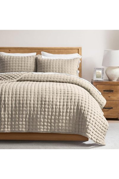 WDCOZY Blue Queen Size Quilt Bedding Sets with Pillow Shams, Lightweight Soft...