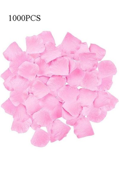 Generic 1000 pieces of artificial silk rose petal flowers, suitable for weddi...