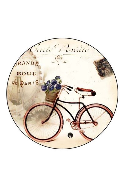 Generic Bicycle Themed Fridge Magnet Beige/Black/Blue 5.5cm