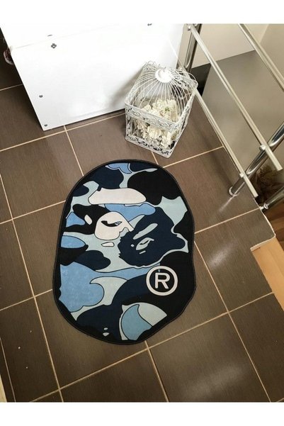 Generic BAPE Blue Rug, 31in W* 2BAPE Rug, 31in W* 23in L (60*80cm )Decor Mode...
