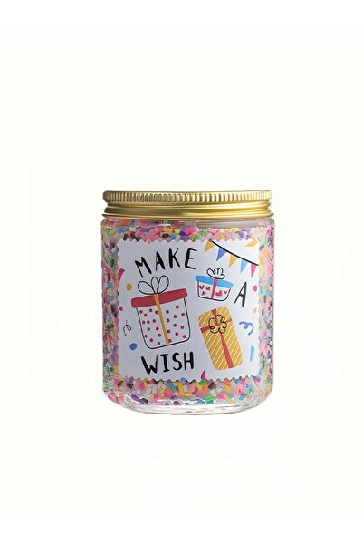 Generic Colorful Candy Sprinkles Soy Wax Scented Candle, Vanilla Ice Cream Sc...