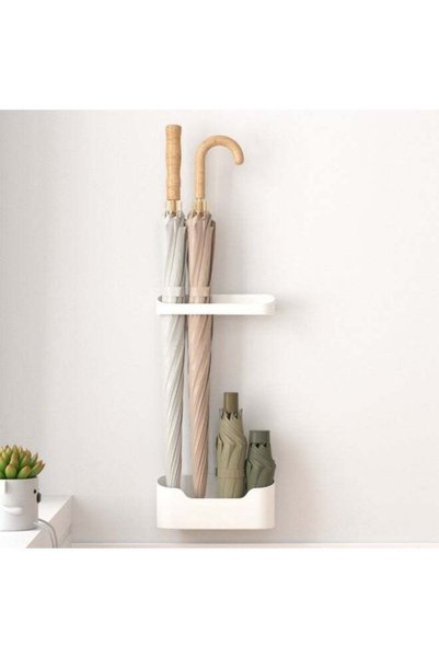 Generic Wall Mounted Umbrella Stand – Umbrella Holder Rack with Hooks, Wall H...