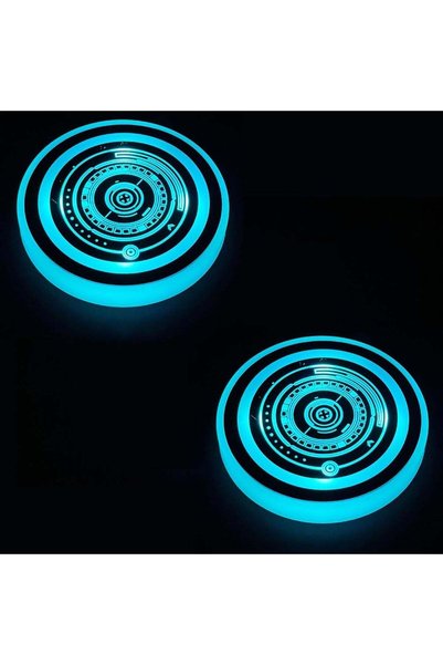 Generic Light-Up Water Coaster – LED Color Changing, Heat Sensitive, Battery ...