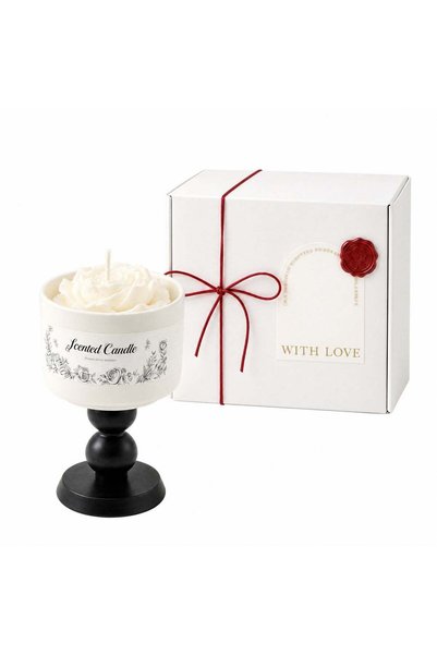 Generic Scented Candle Gift Set, Jasmine & Lily Fragrance, Soy Wax, Ceramic &...
