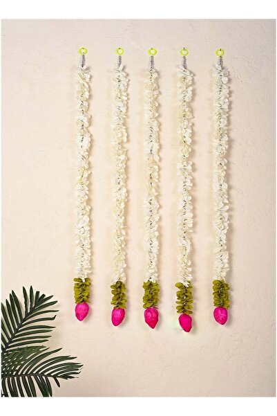Generic Madhoor Lotus Bud Decorative Latkan Door Hanging Cream for Diwali, We...