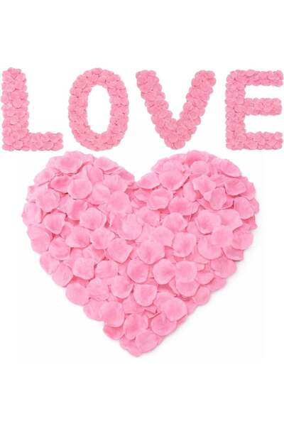 Generic 1000Pcs Pink Rose Petals, Artificial Flowers Fake Rose Petals for Wed...