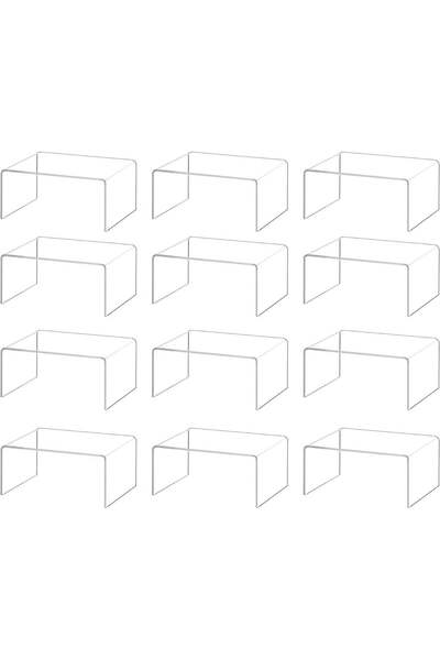 Generic YFEEN Pack of 12 Clear Acrylic Spacers for Display - Stands for Cupca...