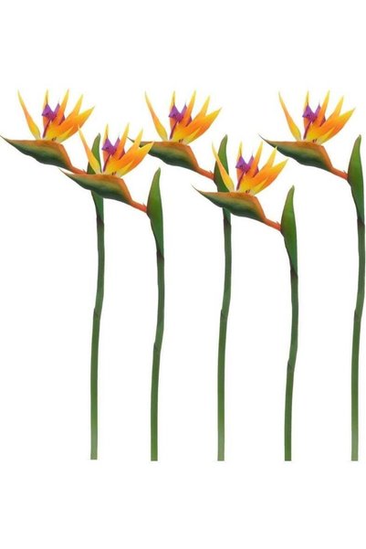 Generic LATIFA 32'' Real Touch Bird of Paradise Artificial Flowers Bouquet fo...