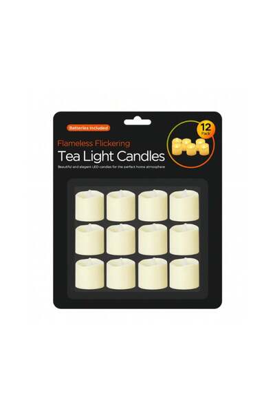 Generic Feelings LED Electric Tea Light Candles, Set of 12 – Flameless Batter...