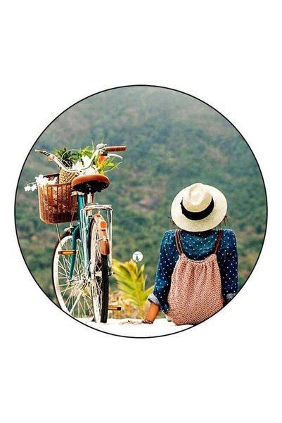 Generic Bicycle Printed Fridge Magnet Multicolour 5.5cm