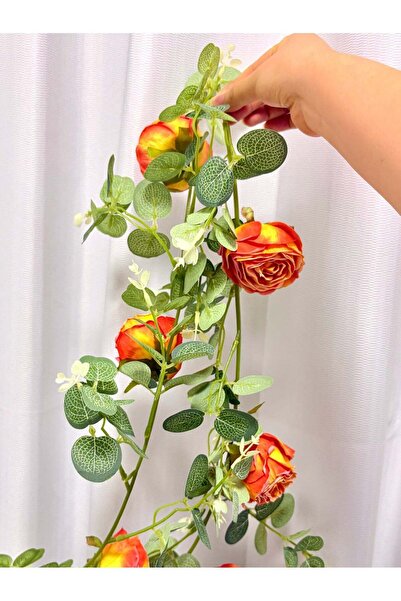 Generic Rose Vine Artificial Flower Hanging Decoration - Elegant Greenery Gar...