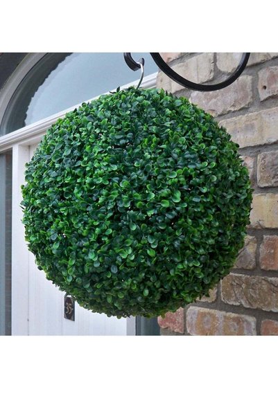 Generic 𝐅𝐅𝐃 Artificial Boxwood Topiary Ball, Boxwood Plant Green Ball, for...