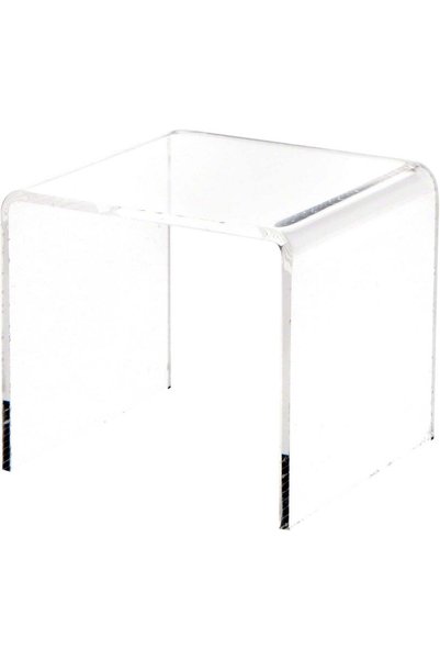 Generic Plymor Clear Acrylic Square Riser - 3" x 3" x 3" (1/8" Thick)