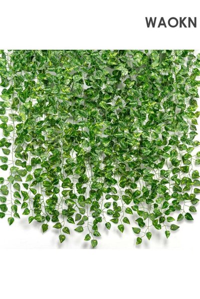 Generic 12pcs Artificial Ivy Garland, 84 Ft Fake Ivy Leaves, Durable and Long...