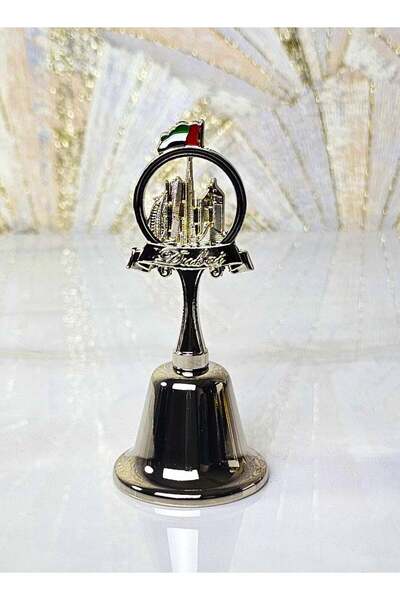 Generic Dubai city-themed metal bell Steel Polis showcasing famous landmarks ...