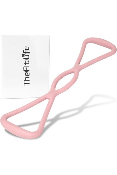 TheFitLife شريط مقاومة على شكل رقم 8 للنساء، للتمدد والتمرين