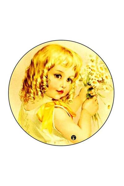 Generic Girls Printed Fridge Magnet Yellow/Gold