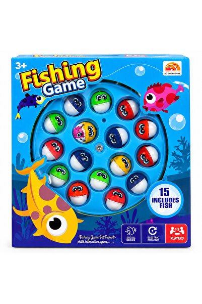 Generic Brand Joc de pescuit pentru copii Fishing Game, 15 pești, rotativ ele...