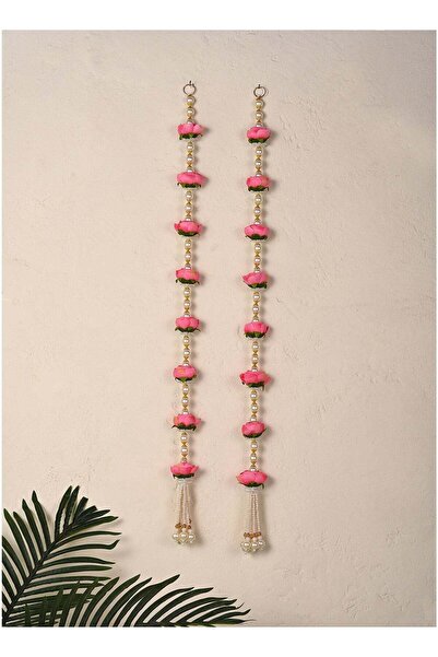 Generic Madhoor Pearl Strand Decorative Latkan Door Hanging Peach for Diwali,...