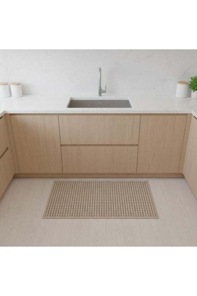 Generic Beluxe Tiko Chenille Woven Fabric Rubber Kitchen/Area Mat 45x75 cm - ...