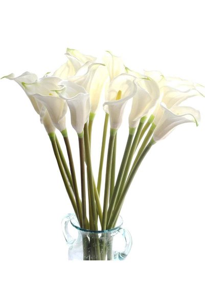 Generic Artificial Flower 10pcs 26'' Long Stem Calla Lily Faux PU Flower Fake...