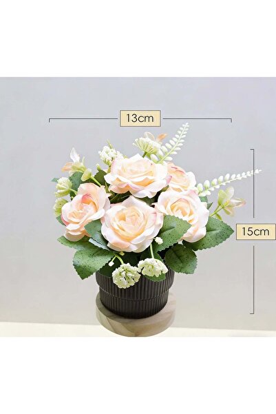 Generic Realistic champagne color rose artificial flower, artificial rose in ...