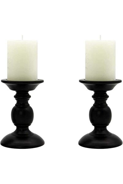 Generic Candle Holders, Pillar Candle Holders Centerpieces for Table, Black R...