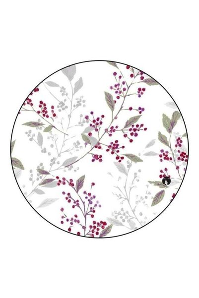 Generic Flower Printed Fridge Magnet White/Grey/Purple 5.5cm