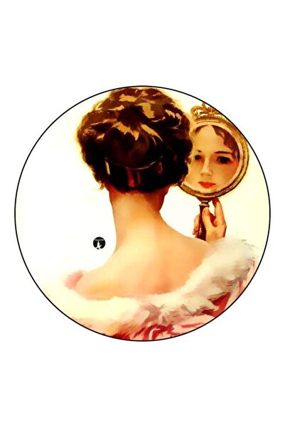 Generic Women Printed Fridge Magnet Beige/Brown/Black 5.5cm