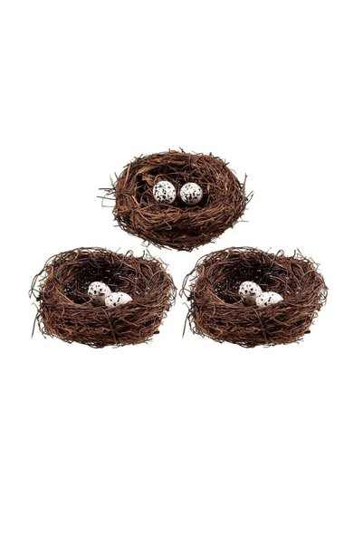 Generic 3 Pcs Set Bird Nest Decorating Kit For Birds Eggs Crafts Home Party D...