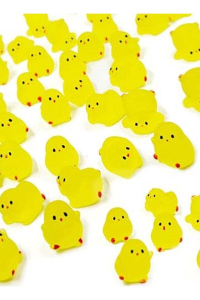 Generic 10PCS Luminous Chick Resin Figurines - Miniature Animal Statues for F...