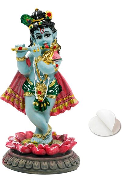 Generic alikiki Hindu God Krishna Idol - 3.9”H Indian Little Krishna Statue f...