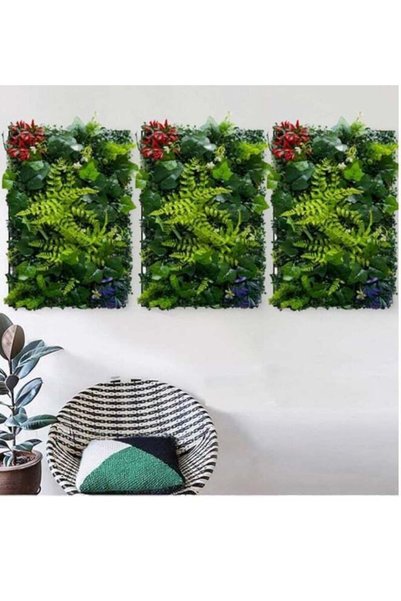 Generic FFD Artificial Plant Wall Hedge Grass Mat 40x60cm – Synthetic Faux Gr...