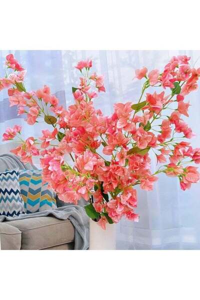 Generic LATIFA Artificial Flowers Silk Bougainvillea Branches With Long Branc...