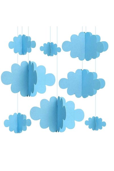 Generic 16 Pack Fake Clouds for Ceiling, 3D Cloud Hanging Decorations, Artifi...