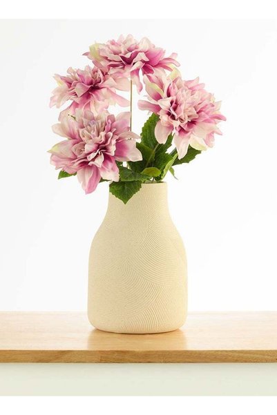 Generic Dalia 1pc Flower Bunch with 5 buds – Light Purple | 52cm Artificial F...