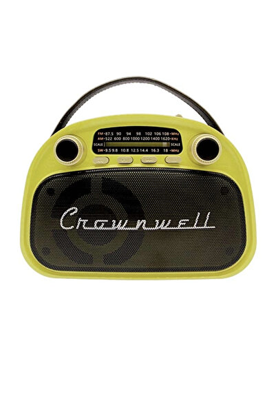 crownwell Retro Taşınabilir Bluetooth Radyo Arizona Serisi (Limon)